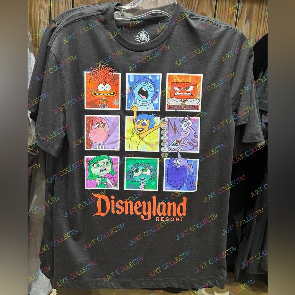 Disney Black Short Sleeve Tee with Colorful Characters